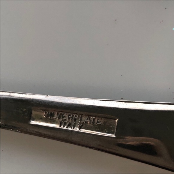 Italy Estate Silver Plate Stainless Serving Utensils - Picture 4 of 7